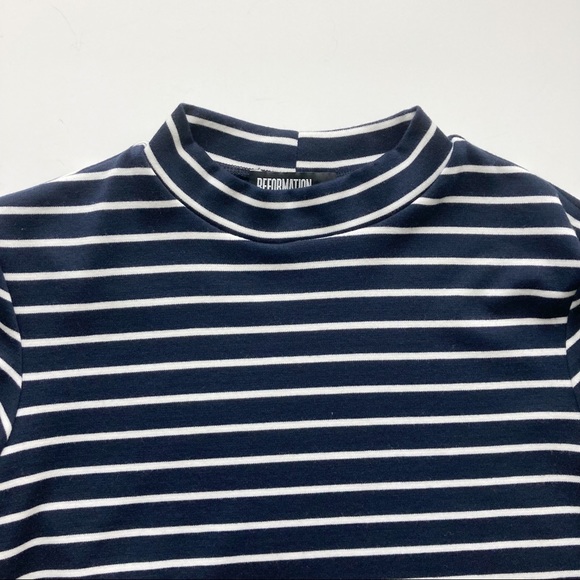 Reformation Mock Neck T-shirt Dress - Picture 5 of 10